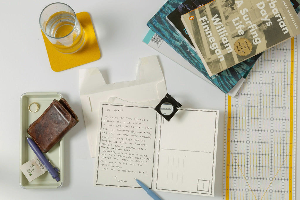 Step 5: an opened envelope and handwritten letter on a desk