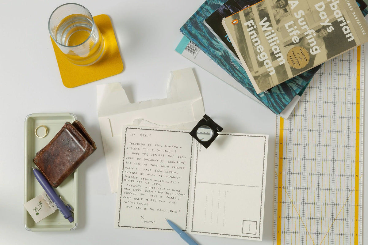Step 5: an opened envelope and handwritten letter on a desk